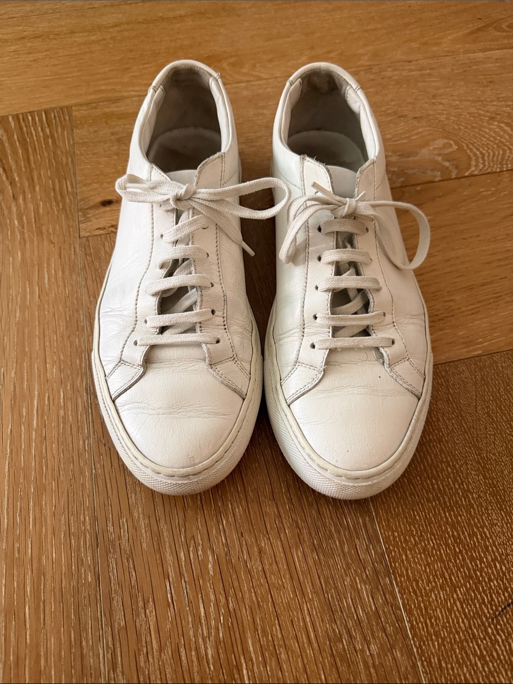 Women’s Common Projects White Achilles low Leather Sneakers size 39